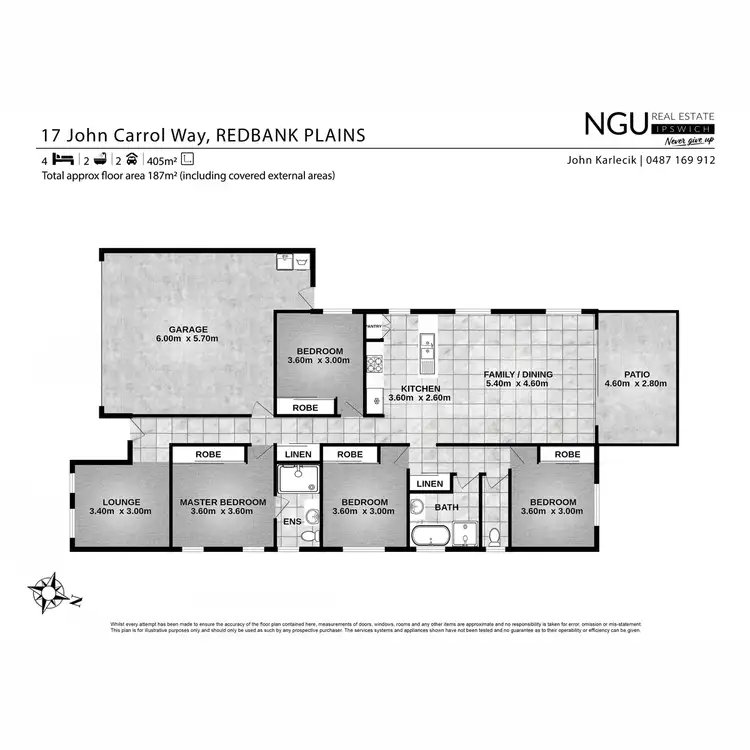Floorplan of Homely house listing, 17 John Carroll Way, Redbank Plains QLD 4301