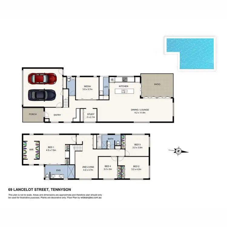 Floorplan of Homely house listing, 69 Lancelot Street, Tennyson QLD 4105