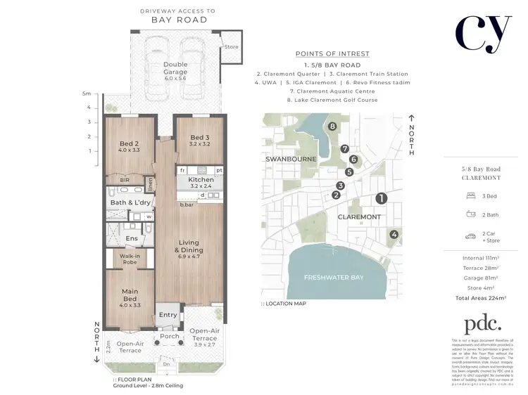 Floorplan of Homely villa listing, 5/8 Bay Road, Claremont WA 6010