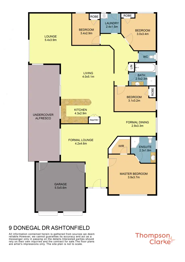 Floorplan of Homely house listing, 9 Donegal Drive, Ashtonfield NSW 2323