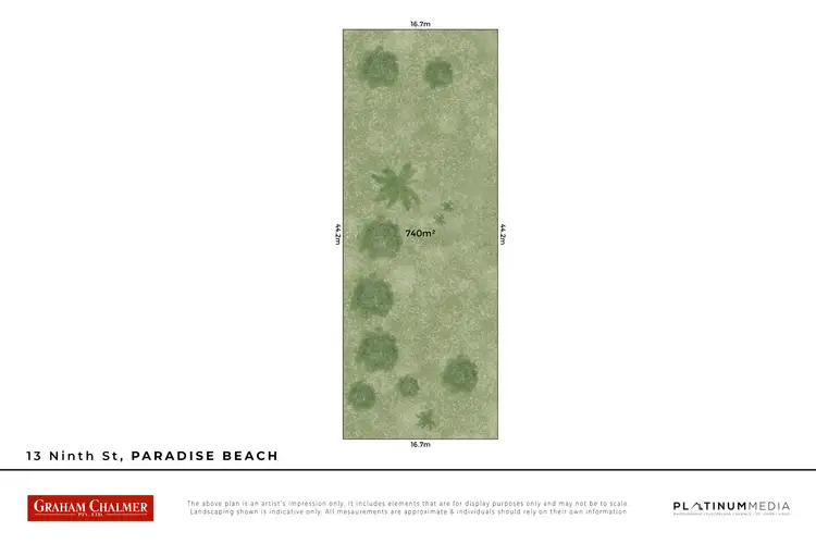 Floorplan of Homely land listing, 13 Ninth Street, Paradise Beach VIC 3851