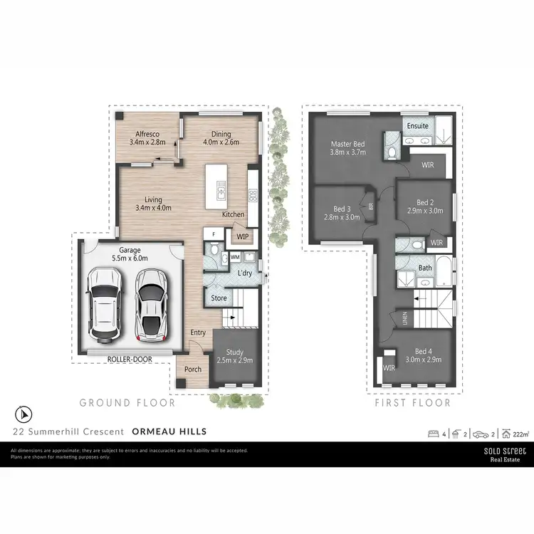 Floorplan of Homely house listing, 22 Summerhill Crescent, Ormeau Hills QLD 4208