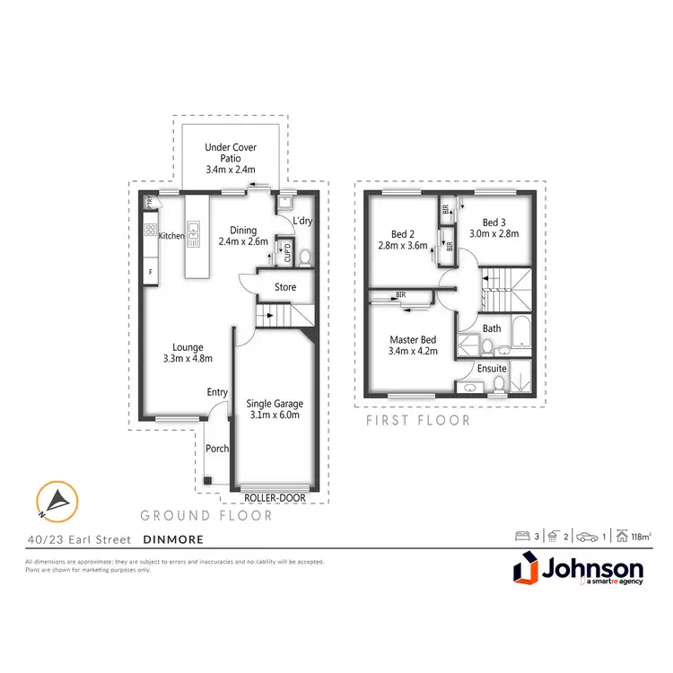 Floorplan of Homely townhouse listing, 40/23 Earl Street, Dinmore QLD 4303
