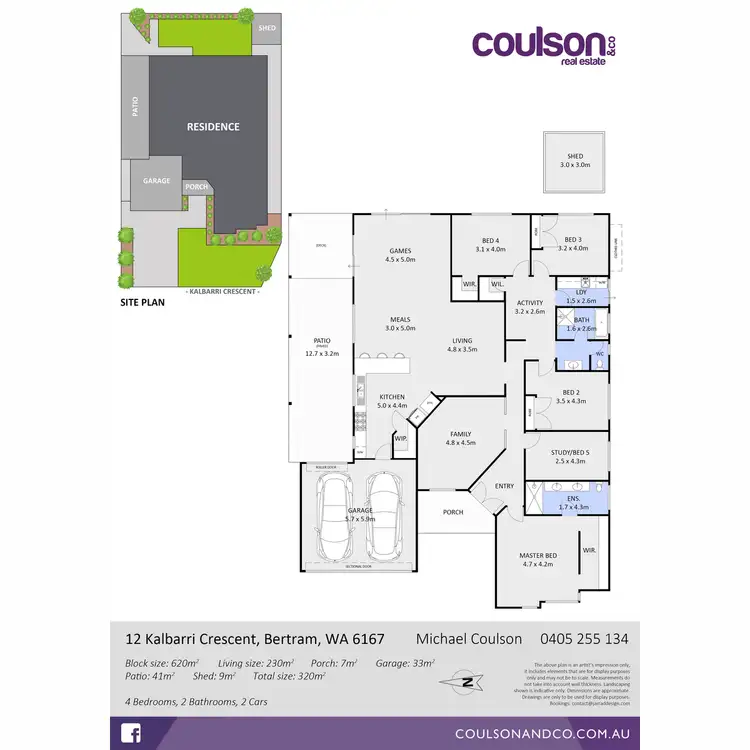 Floorplan of Homely house listing, 12 Kalbarri Crescent, Bertram WA 6167