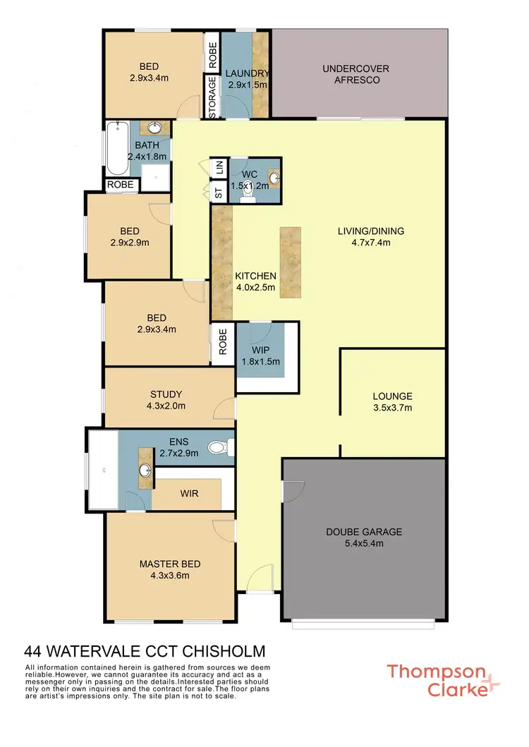 Floorplan of Homely house listing, 44 Watervale Circuit, Chisholm NSW 2322