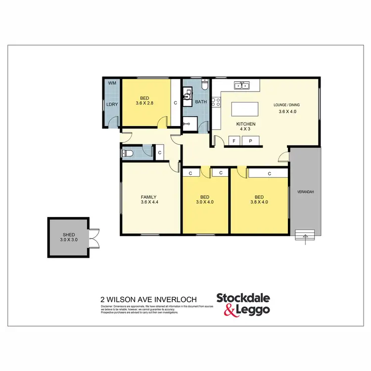 Floorplan of Homely house listing, 2 Wilson Avenue, Inverloch VIC 3996