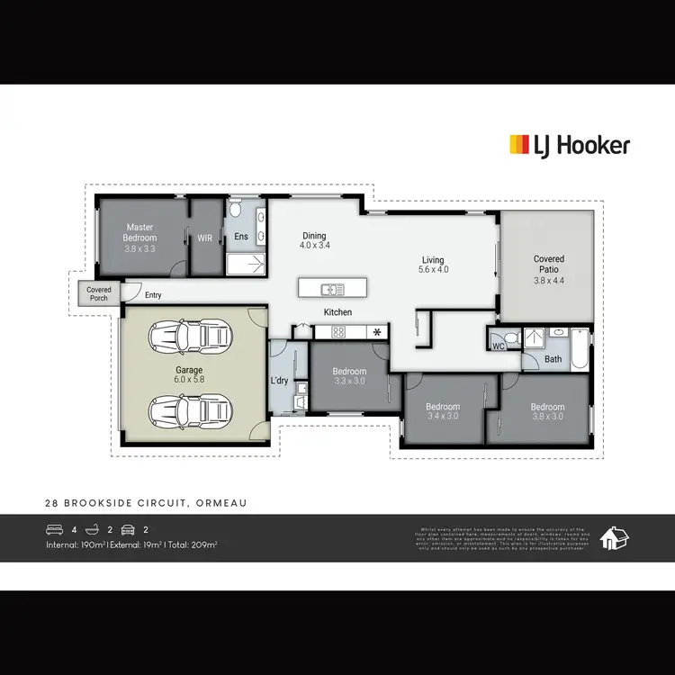 Floorplan of Homely house listing, 28 Brookside Circuit, Ormeau QLD 4208