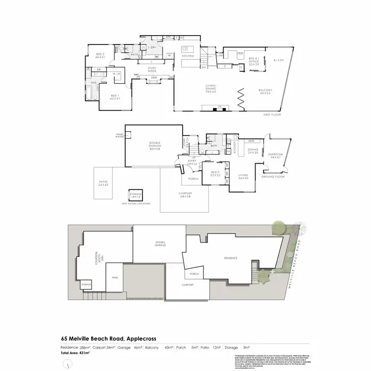 Floorplan of Homely house listing, 65 Melville Beach Road, Applecross WA 6153