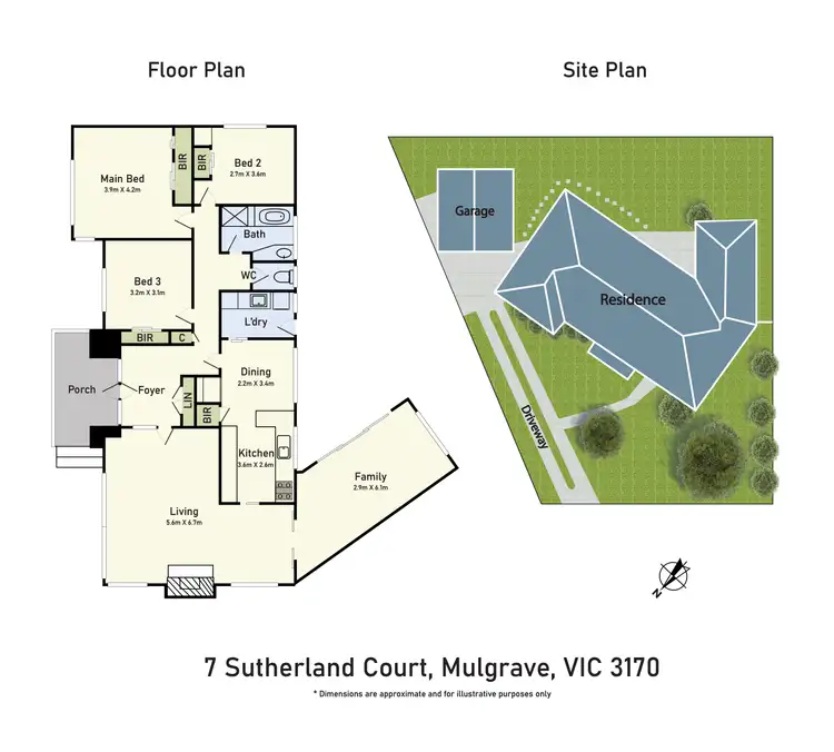 Floorplan of Homely house listing, 7 Sutherland Court, Mulgrave VIC 3170
