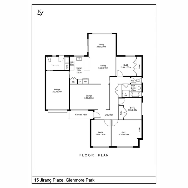 Floorplan of Homely house listing, 15 Jirang Place, Glenmore Park NSW 2745