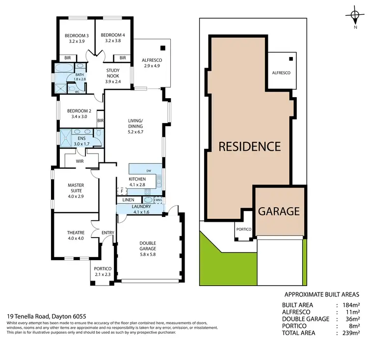Floorplan of Homely house listing, 19 Tenella Road, Dayton WA 6055