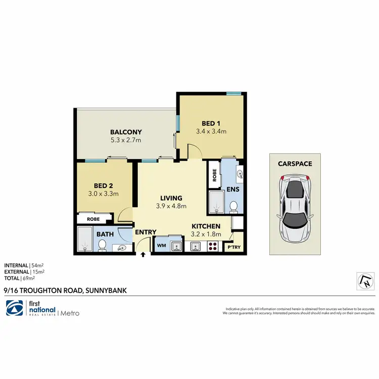 Floorplan of Homely unit listing, 9/16 Troughton Road, Sunnybank QLD 4109
