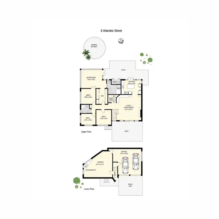 Floorplan of Homely house listing, 8 Allambic Street, The Gap QLD 4061