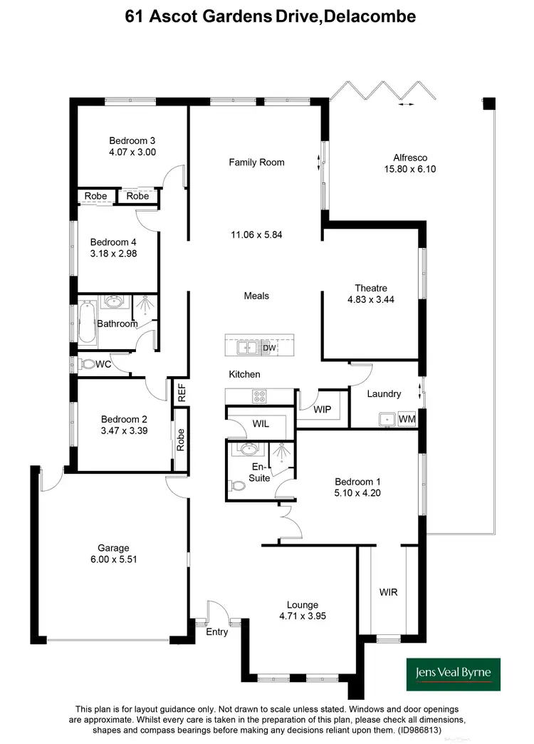 Floorplan of Homely house listing, 61 Ascot Gardens Drive, Delacombe VIC 3356