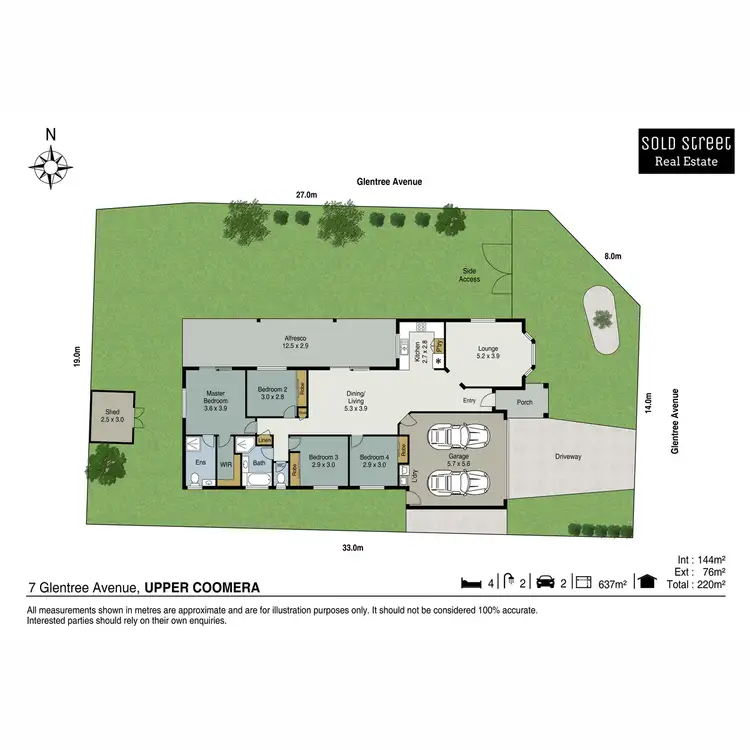 Floorplan of Homely house listing, 7 Glentree Avenue, Upper Coomera QLD 4209