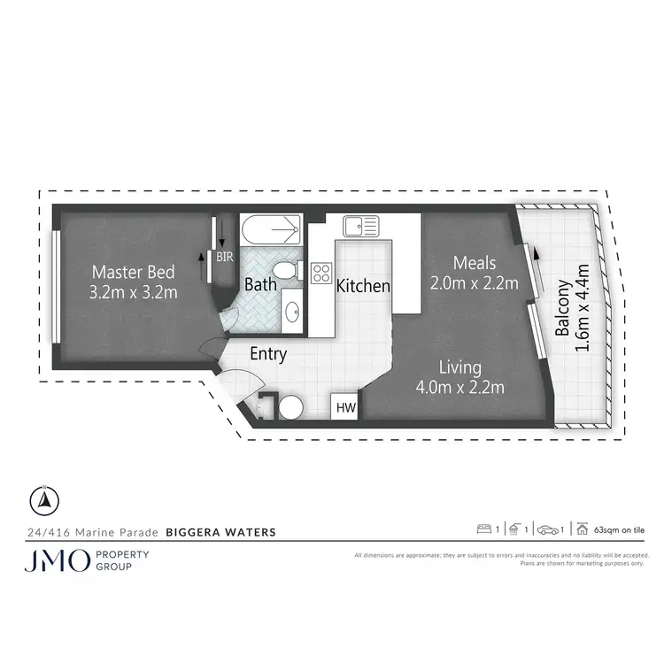Floorplan of Homely apartment listing, 24/416 Marine Parade, Biggera Waters QLD 4216
