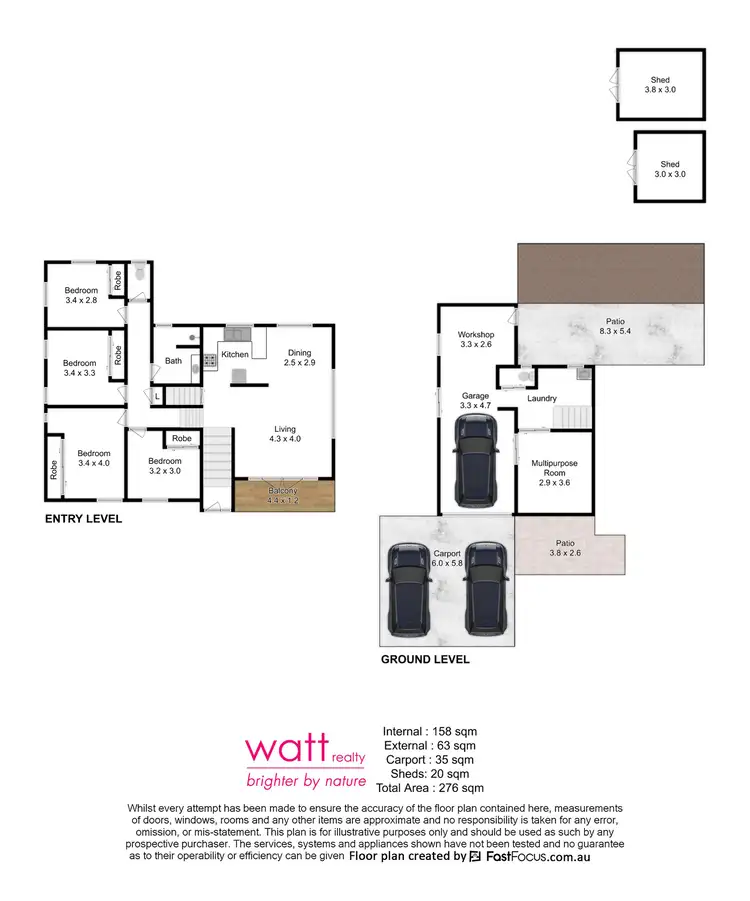 Floorplan of Homely house listing, 3 Cresfield Street, Zillmere QLD 4034
