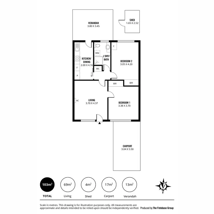 Floorplan of Homely unit listing, 4/650 Marion Road, Park Holme SA 5043