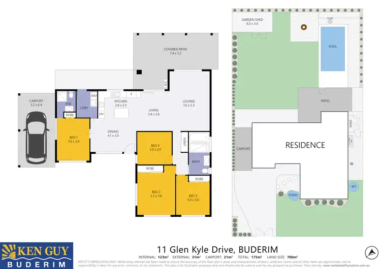 Floorplan of Homely house listing, 11 Glen Kyle Drive, Buderim QLD 4556