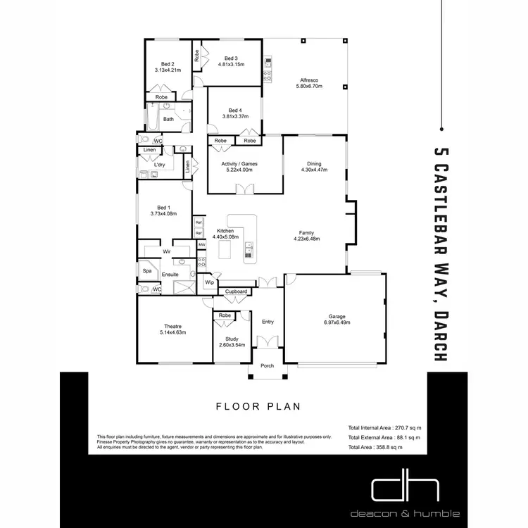 Floorplan of Homely house listing, 5 Castlebar Way, Darch WA 6065