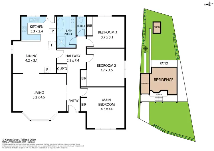 Floorplan of Homely house listing, 19 Karen Street, Tolland NSW 2650