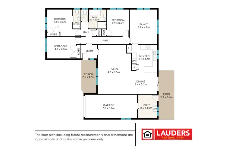 Floorplan of Homely house listing, 26 Joel Drive, Old Bar NSW 2430