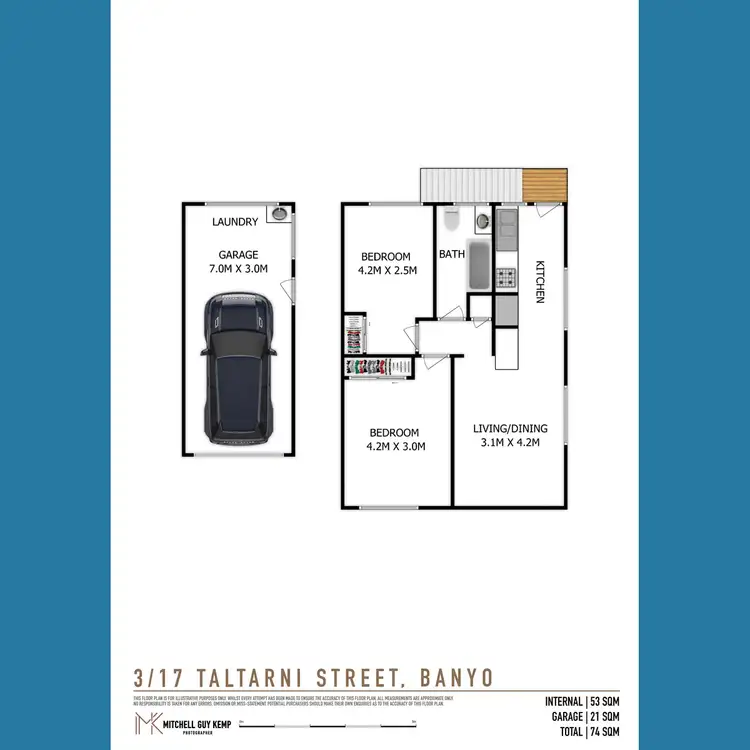 Floorplan of Homely apartment listing, 3/17 Taltarni Street, Banyo QLD 4014