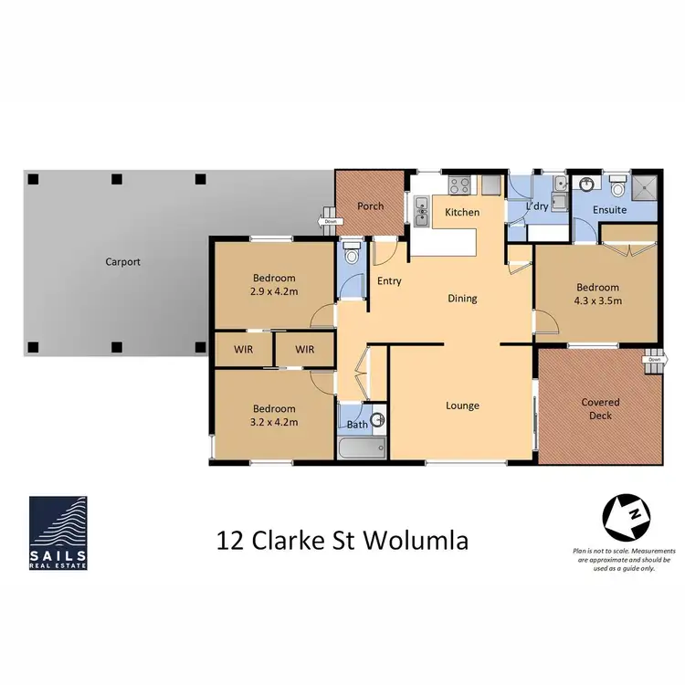 Floorplan of Homely house listing, 12 Clarke Street, Wolumla NSW 2550