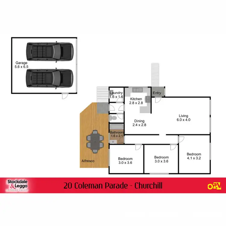 Floorplan of Homely house listing, 20 Coleman Parade, Churchill VIC 3842