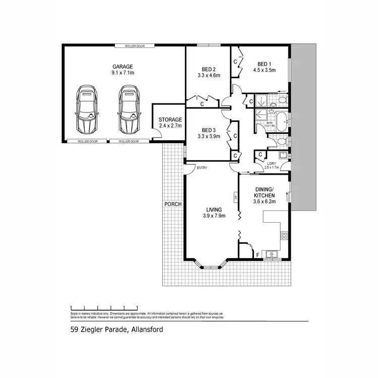 Floorplan of Homely house listing, 59 Ziegler Parade, Allansford VIC 3277