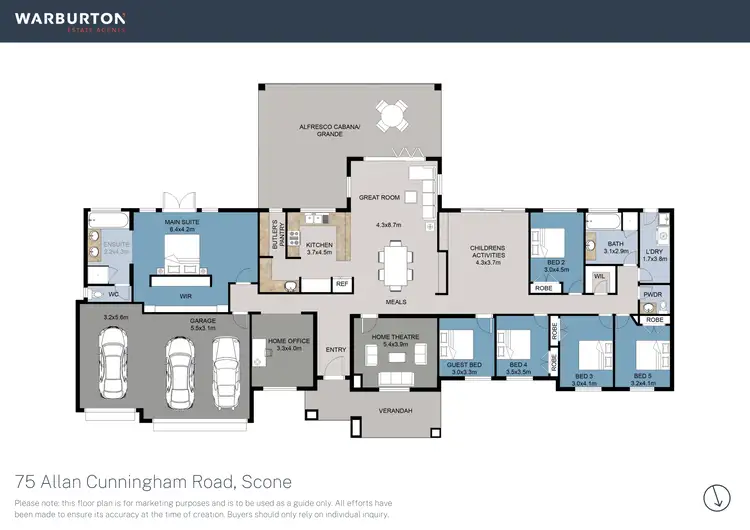 Floorplan of Homely rural property listing, 75 Allan Cunningham Road, Scone NSW 2337
