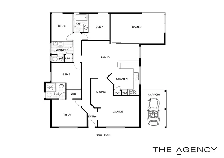 Floorplan of Homely house listing, 5 Triller Place, Huntingdale WA 6110