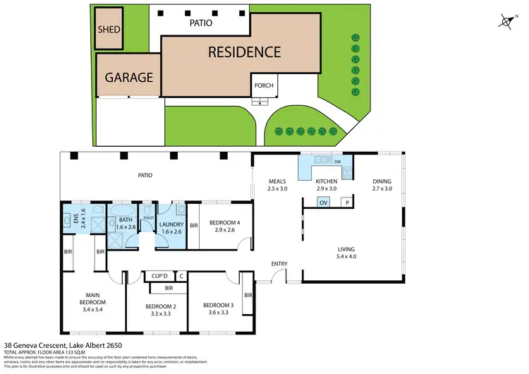 Floorplan of Homely house listing, 38 Geneva Crescent, Lake Albert NSW 2650