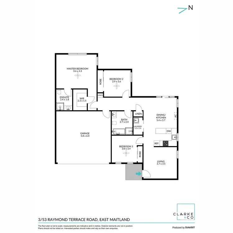 Floorplan of Homely villa listing, 3/53 Raymond Terrace Road, East Maitland NSW 2323