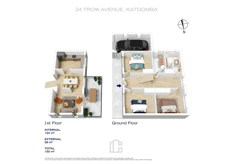 Floorplan of Homely house listing, 24 Trow Avenue, Katoomba NSW 2780