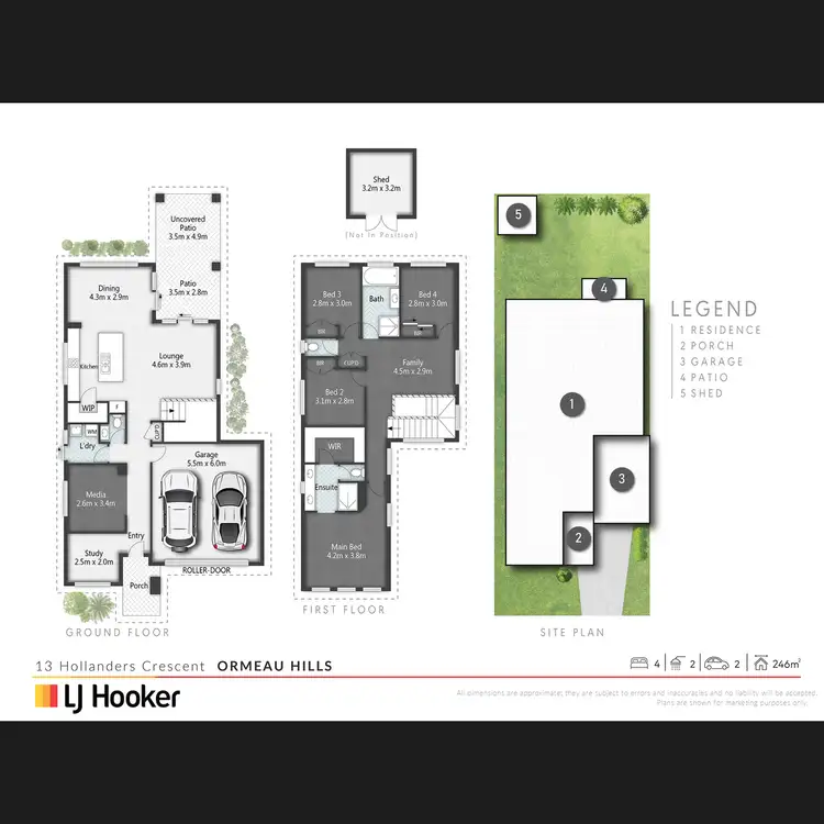 Floorplan of Homely house listing, 13 Hollanders Crescent, Ormeau Hills QLD 4208