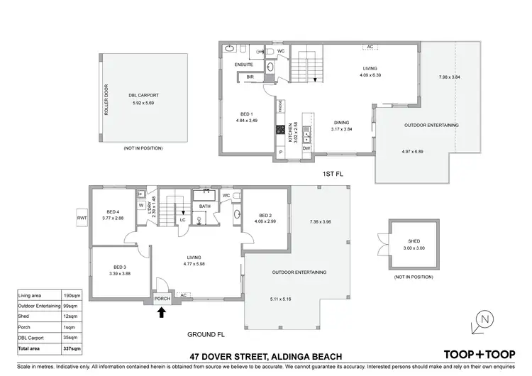 Floorplan of Homely house listing, 47 Dover Street, Aldinga Beach SA 5173