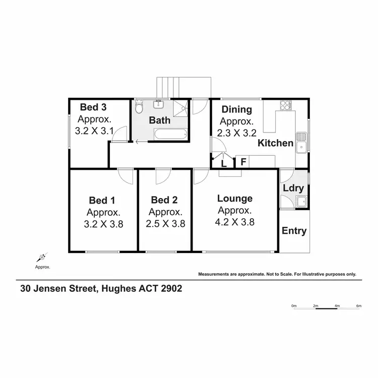 Floorplan of Homely house listing, 30 Jensen Street, Hughes ACT 2605