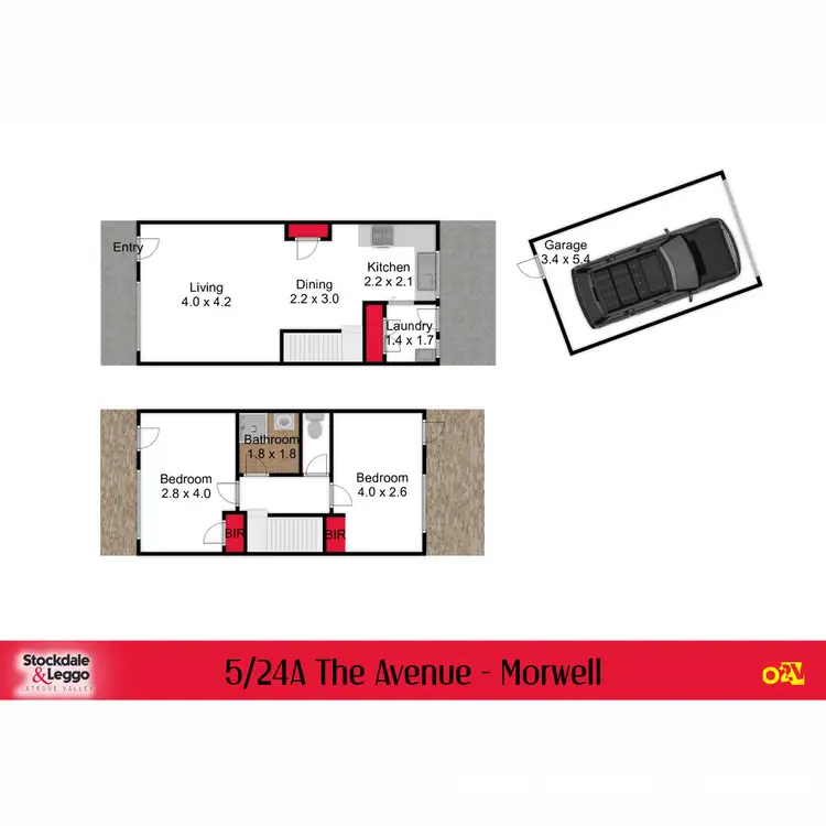Floorplan of Homely unit listing, 5/24A The Avenue, Morwell VIC 3840