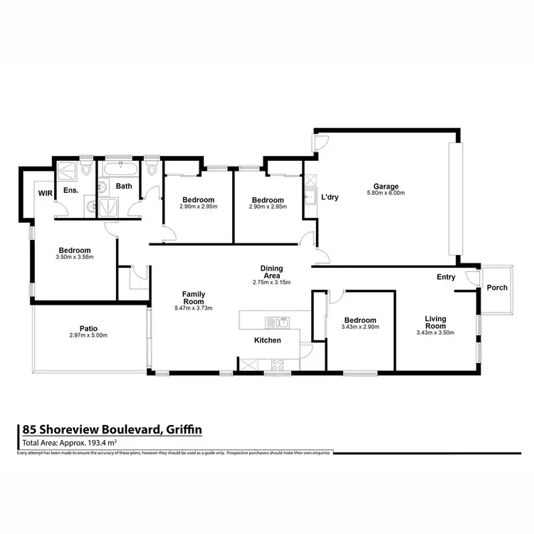 Floorplan of Homely house listing, 85 Shoreview Boulevard, Griffin QLD 4503