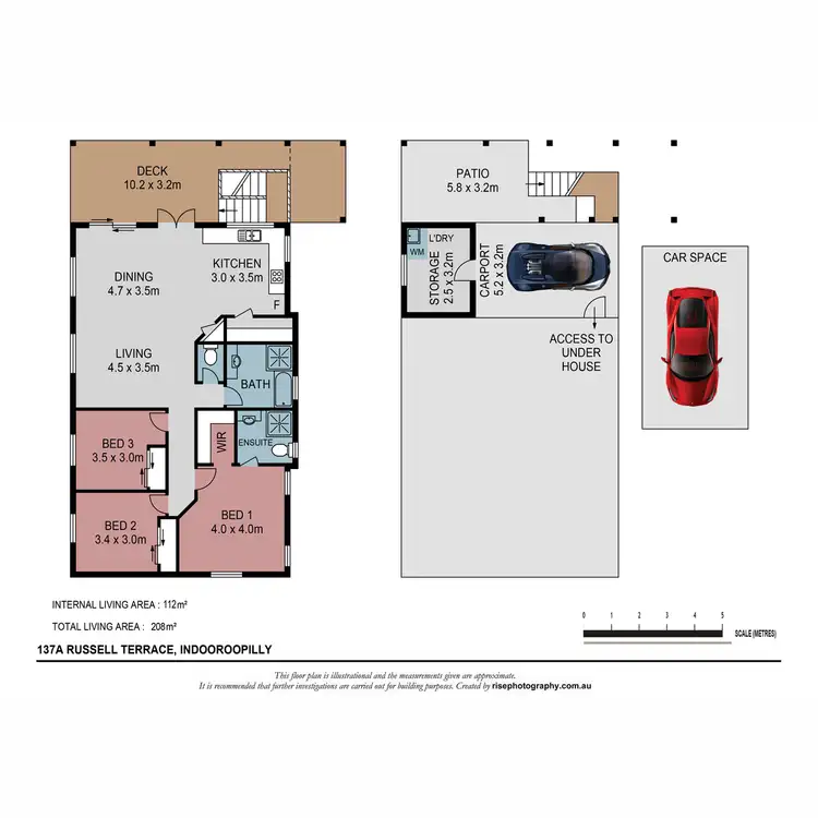 Floorplan of Homely house listing, 137A Russell Terrace, Indooroopilly QLD 4068