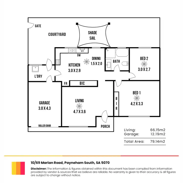 Floorplan of Homely unit listing, 10/69 Marian Road, Payneham South SA 5070