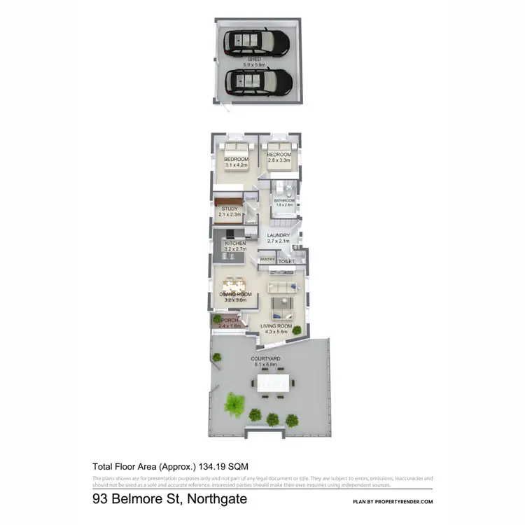 Floorplan of Homely house listing, 93 Belmore Street, Northgate QLD 4013