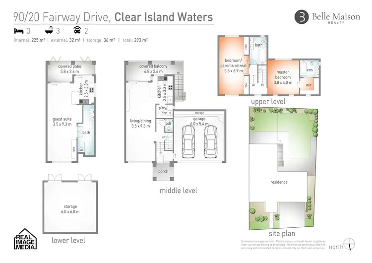Floorplan of Homely townhouse listing, 90/20 Fairway Drive, Clear Island Waters QLD 4226