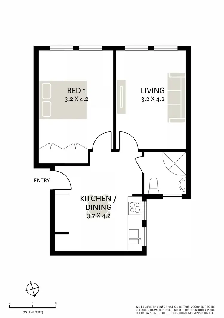 Floorplan of Homely apartment listing, 8/34 Kings Cross Road, Potts Point NSW 2011