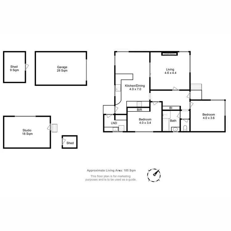 Floorplan of Homely house listing, 2A Derwent Terrace, New Norfolk TAS 7140