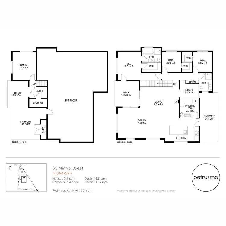 Floorplan of Homely house listing, 38 Minno Street, Howrah TAS 7018