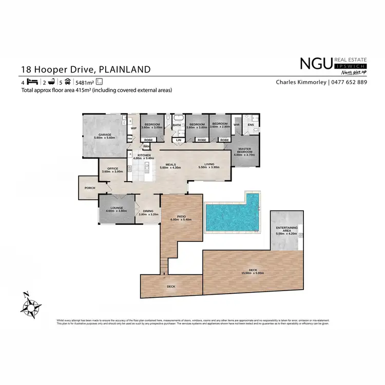 Floorplan of Homely house listing, 18 Hooper Drive, Plainland QLD 4341