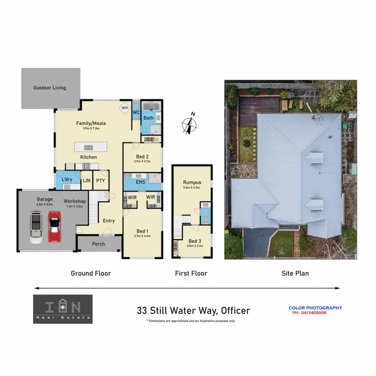 Floorplan of Homely house listing, 33 Still Water Way, Officer VIC 3809