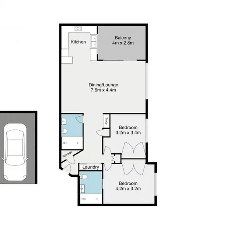 Floorplan of Homely unit listing, 501/29 Robertson Street, Fortitude Valley QLD 4006